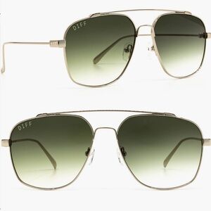 Green frame with gold trim Atlas style 58mm